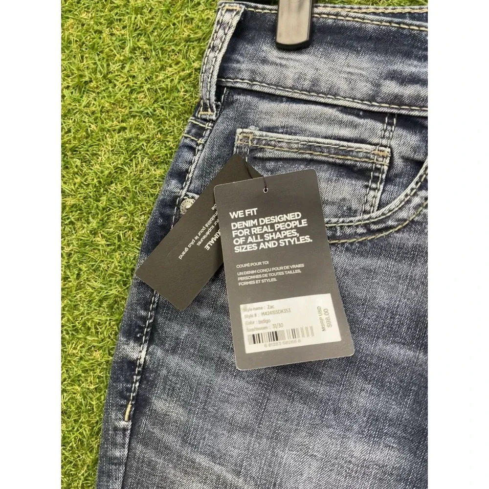 Silver Jeans Mens 31x30 Zac Relaxed Fit Straight Leg Dark Wash Denim Work NWT